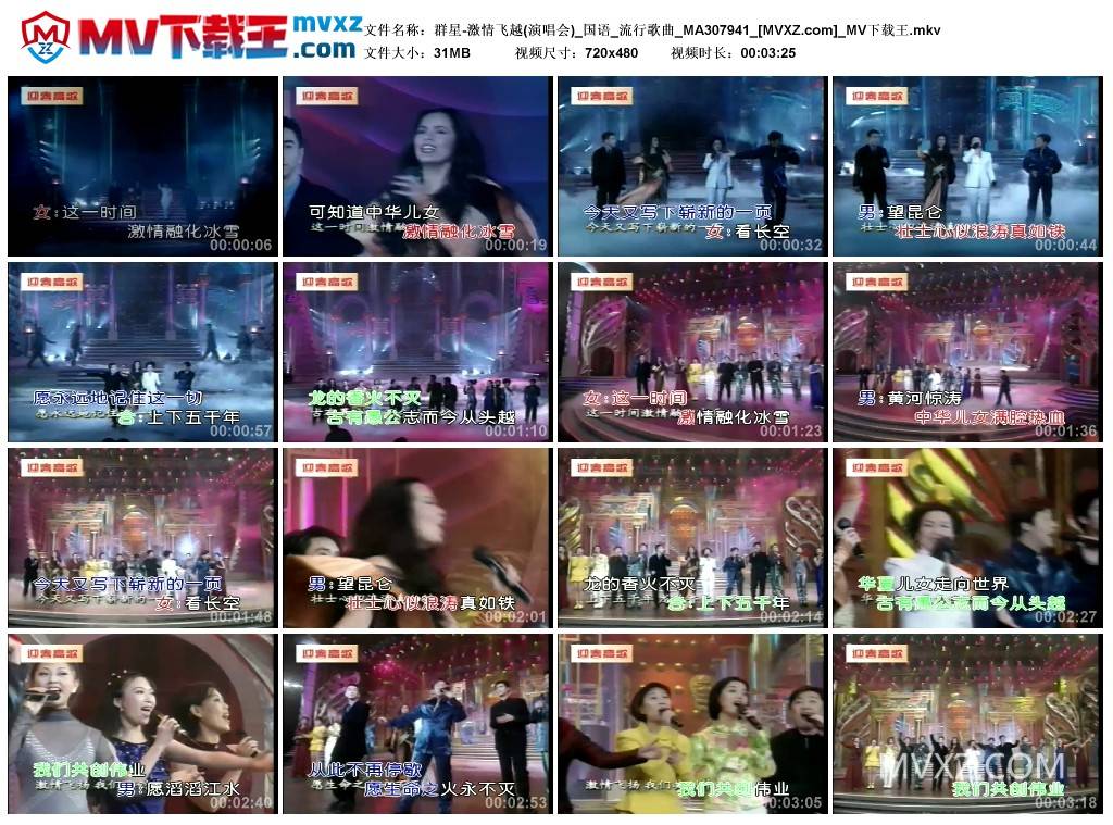 群星-激情飞越(演唱会)_国语_流行歌曲_MA307941